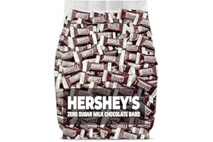 SWEET BRANCH Hershey Sugar Free Milk Chocolate Miniature Bars – 1 Pound Individually Wrapped Bulk Hersheys Bars – Fresh Sugar Free Chocolate Candy - Hershey Chocolate Sugar Free – 1 Pound