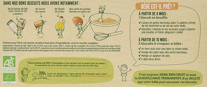 Bledina Les Recoltes Bio Mon Premier Biscuit Bio Nature Pack De 14 Amazon Fr Epicerie