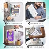 G4GADGET 100 A4 Punched Pockets 30µm 10-15 Sheets Reinforced File Wallet view 8