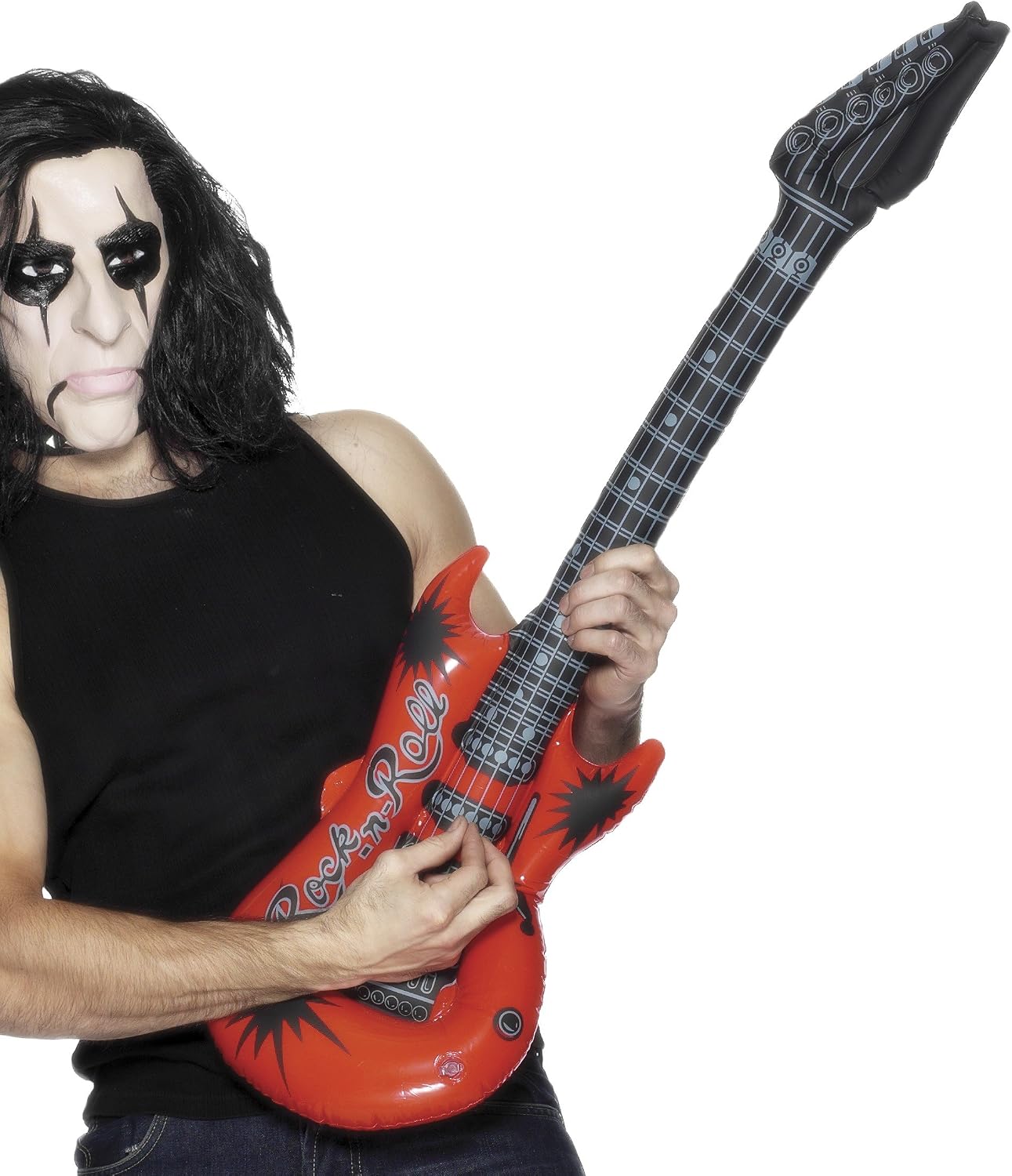 Smiffys Inflatable Guitar, Assorted 99cm / 39in, 1970's Disco Fancy Dress, Adult Dress Up Accessories Halloween - Image 3