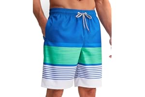 ELETOP Men's 9 Inch Quick Dry Swim Trunks 4 Way Stretch Swim Shorts Beach Men's Bathing Suit Swimwear with Mesh Lining