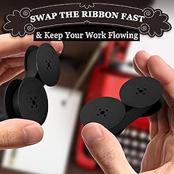 4 Pairs Typewriter Ribbon - Black Typewriter Ink