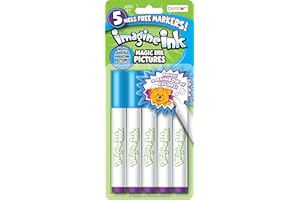BENDON Imagine Ink Markers | Imagine Ink Mess-Free Markers | Magic Ink Markers | Imagine Ink Mess Free Marker Replacements | 5-Pack