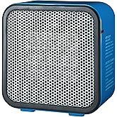 鶹 Basics Ceramic Space Heater, Mini Heater for Office Desk, Portable Tent Heater for Camping (Indoor Use), With Tip-Over