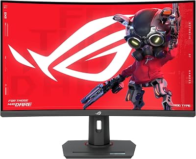 ASUS ROG Strix XG32WCS 32" Curved 1440p 180Hz 1ms USB-C Gaming Monitor HDR