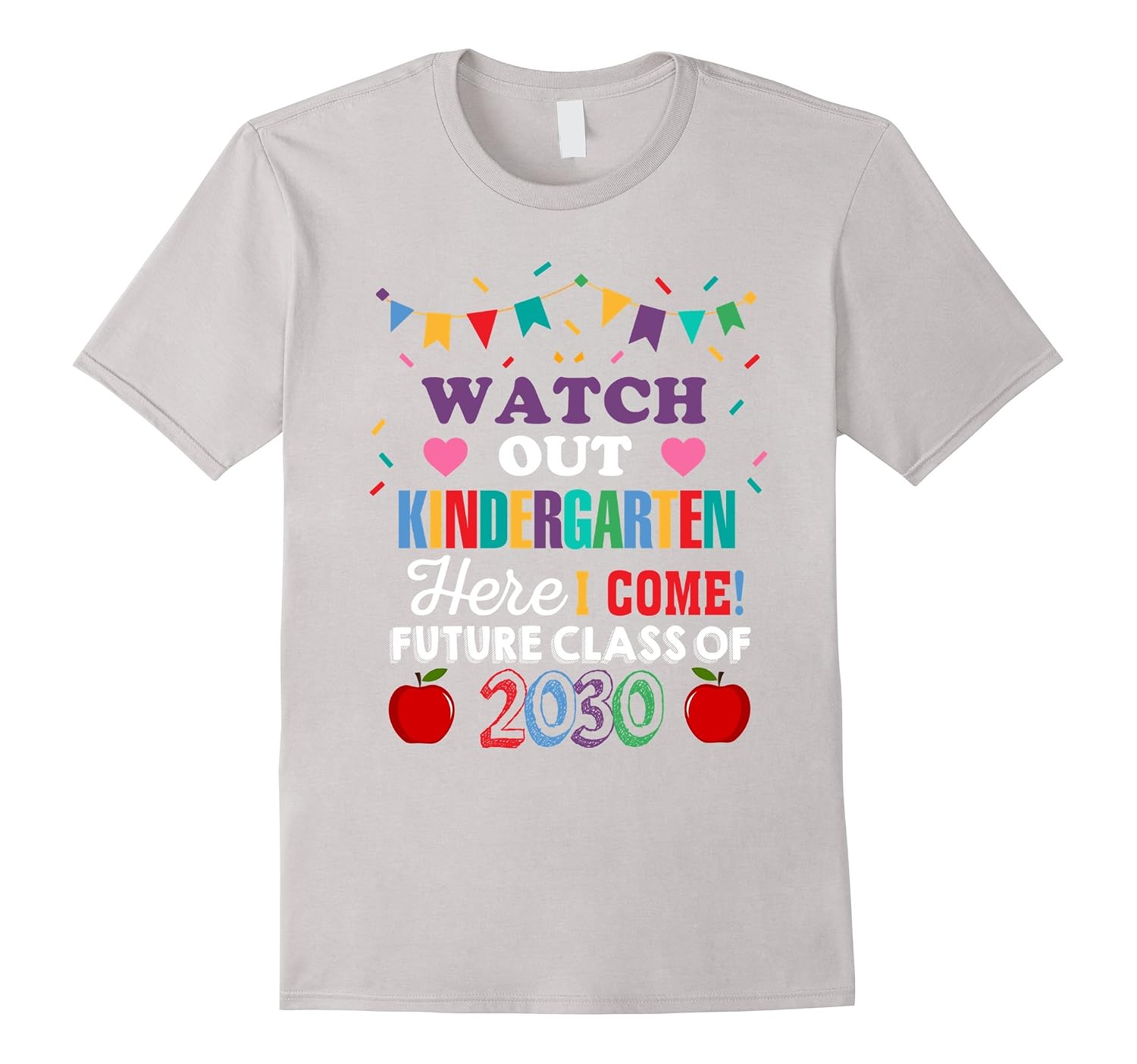 Class of 2030 T-Shirt Kindergarten to Graduation Future Tee
