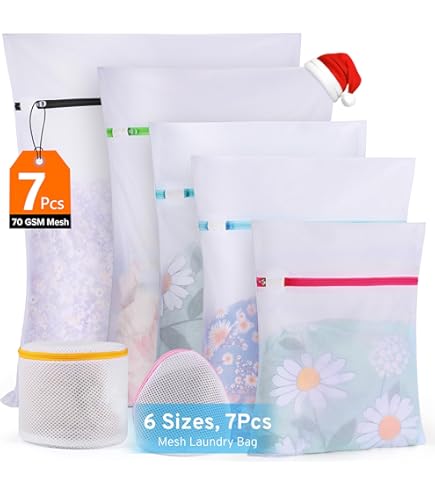 3/4/5pcs * Mesh Laundry Bags Set - Zippered Polyester Mesh Bag Set, Durable Lingerie Delicate Bags For Socks, Bras, Masks, Underwear - View #9