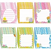 30 Pack Easter Sticky Notes - 600 Sheets Easter Egg Sticky Note Pads Spring Flower Memo Notes for Easter Party Spring Gift School Office Supplies