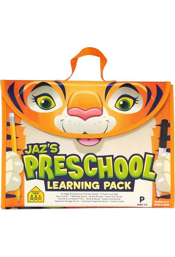 School Zone Get Ready Preschool Learning Playset: Pre-K, Workbooks