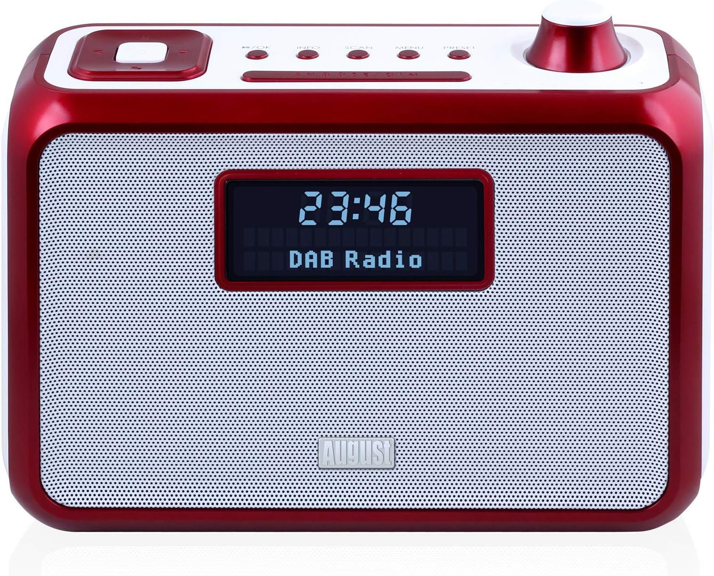 August MB400 Poste Radio FM Dab RNT Portable avec Enceinte Bluetooth