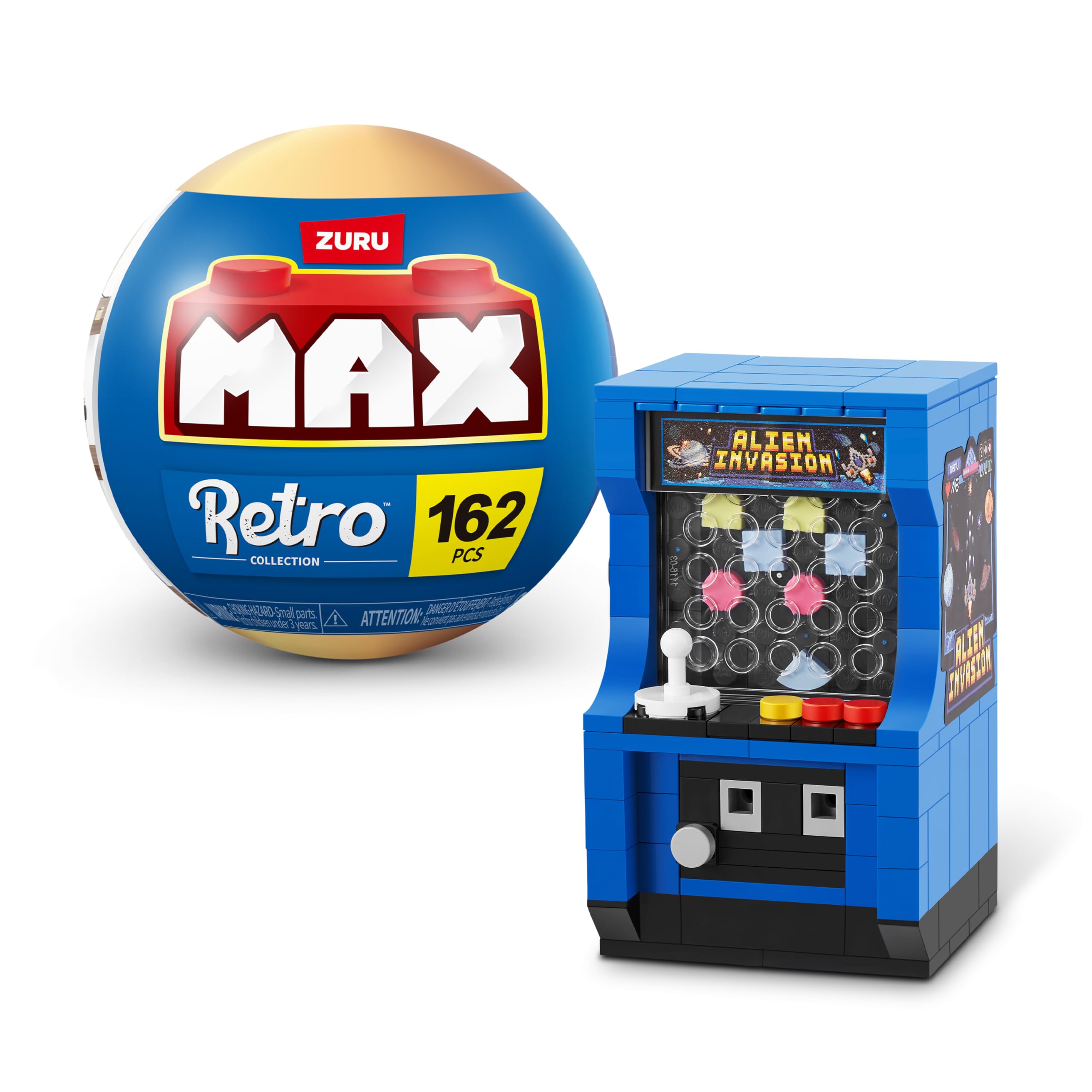 MAX Premium Retro Building Bricks (Arcade Machine) Novelty Unboxing Toy Collectible Mini's by ZURU