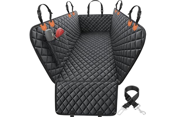 URPOWER Dog Car Seat Cover for Pets 100% Waterproof Seat Cover Hammock 600D Heavy Duty Scratch Proof Nonslip Durable Soft Bac