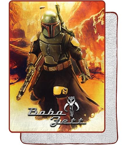 Amazon.com: Star Wars Book of Boba Fett Silk Touch Throw Blanket