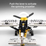 LEGO Technic Bush Plane 42198 Zebra Print Airplane Toy 8+ Model Engine view 3