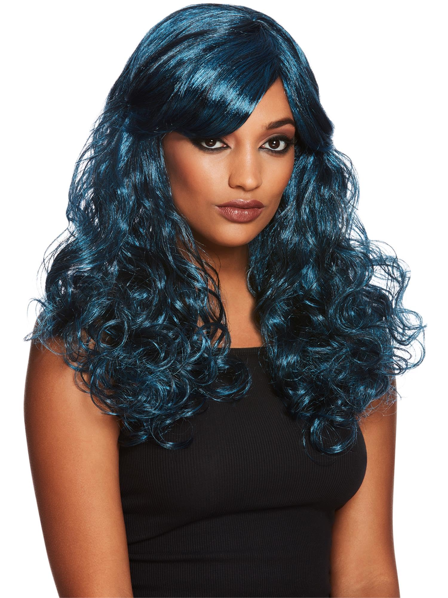 Smiffys Gothic Seductress Curly Wig
