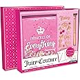 Make It Real Juicy Couture Boxed Journal Pen Set - Princess of Everything, Pink & Gold Glitter, w/Pen & Stickers, Diary for Girls Kids Tweens Teens