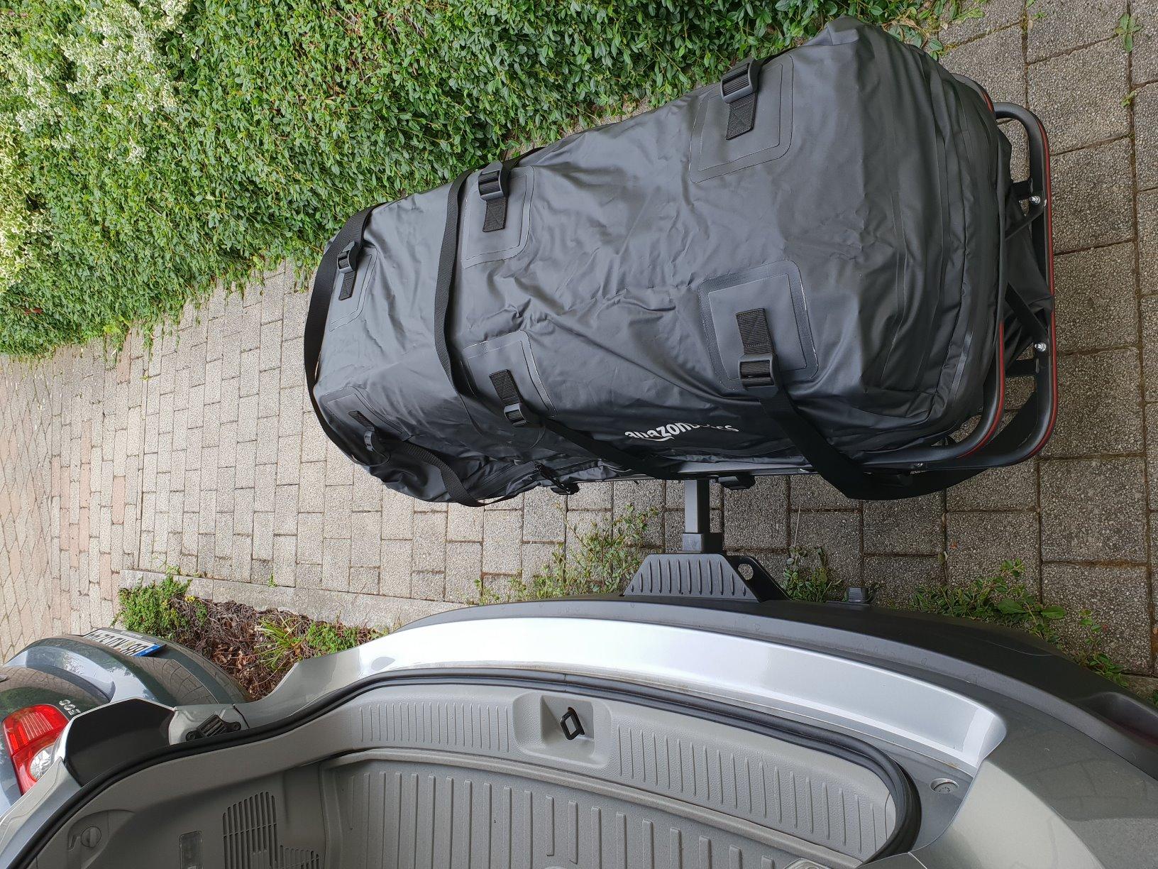 9/mo Finance Amazon Basics Rooftop Cargo Carrier Bag, Black, 15