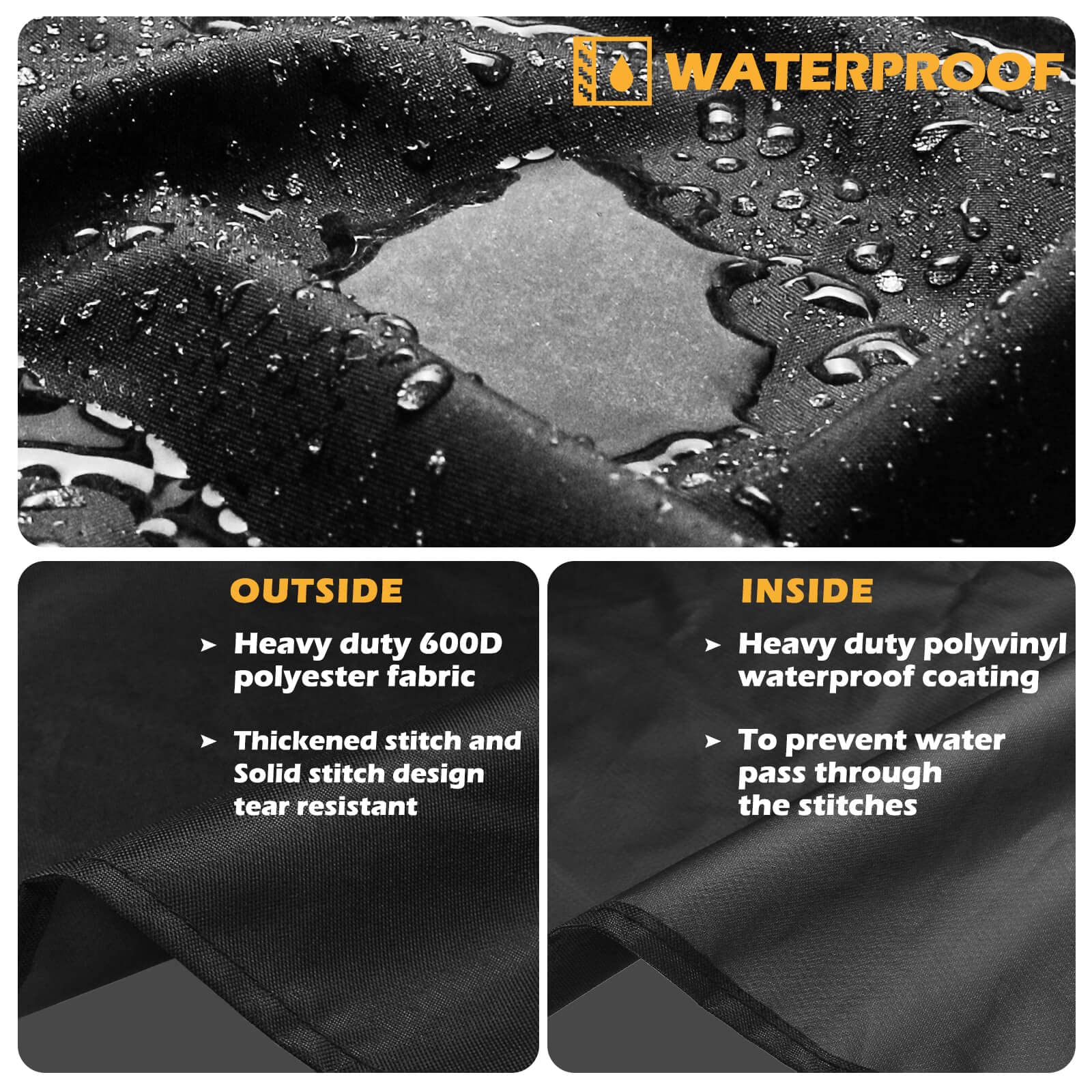 7138 122 cm Premium Grillabdeckung für Weber Spirit II 200 Serie, Spirit 210, II E210 Gasgrill, strapazierfähig und wasserfest Gasgrill Zubehör (121.9 X 45.2 cm) 4