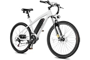 ACTBEST Race Electric Bike for Adults 21-Speed 27.5" Ebike, Up to 28MPH, Peak 1000W Brushless Motor, Removable Battery, Commuting Mountain Electric Bicycle with Fork Suspension