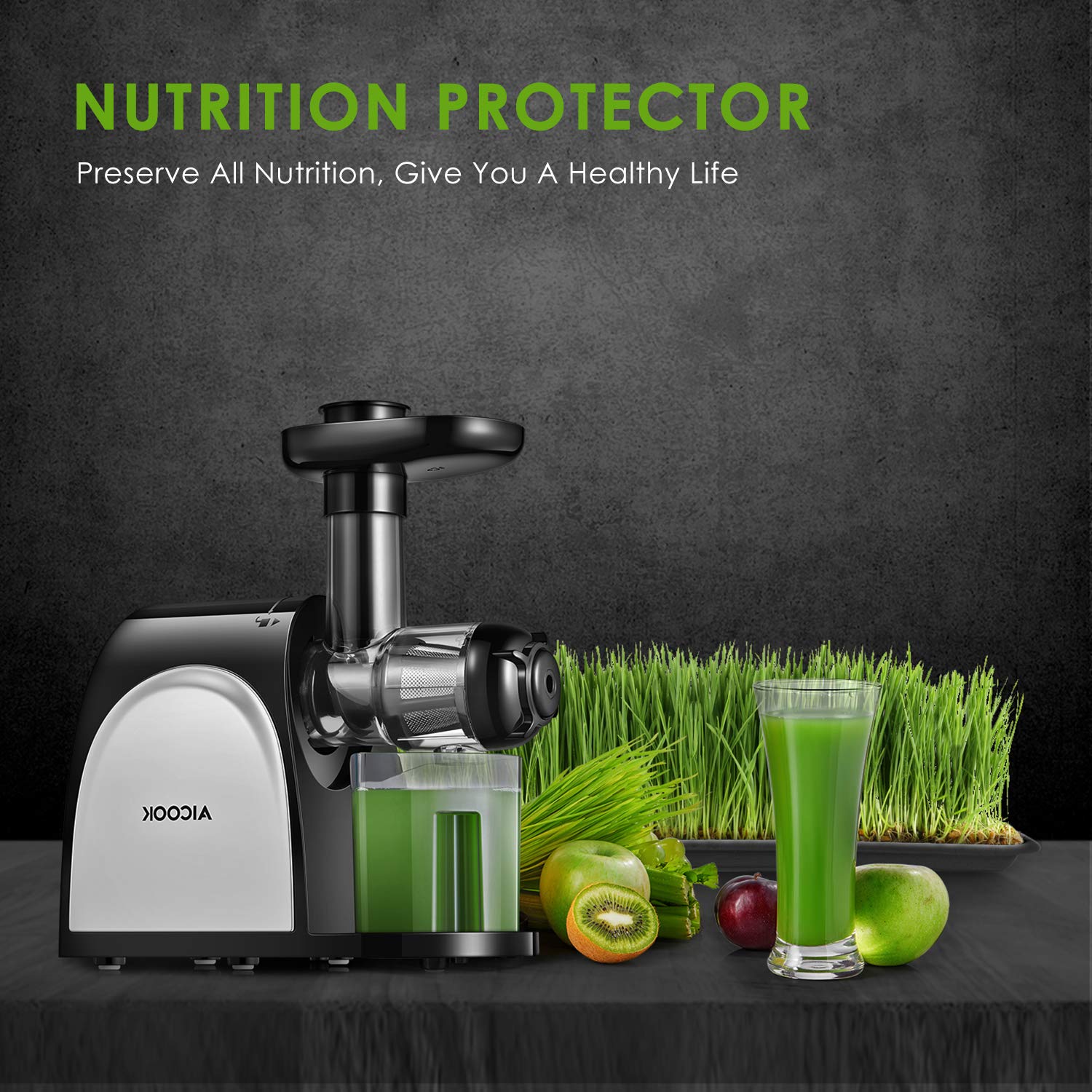 AICOOK SLOW MASTICATING COLD PRESS JUICER JUICE EXTRACTOR MACHINE