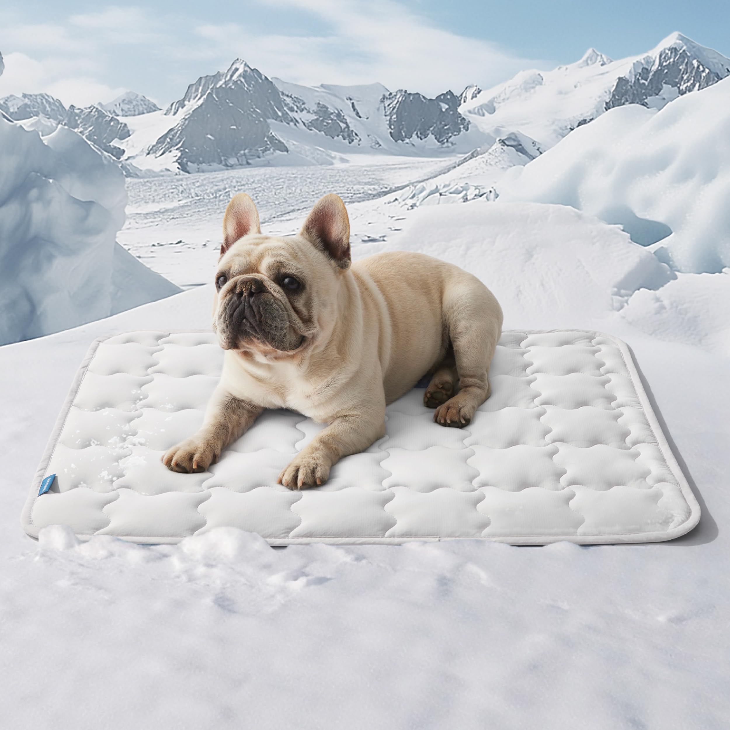 Photo 1 of Bedsure Cooling Mat for Medium Dogs – 29x21 Thin Washable Cooling Pet Pad for Cat, QMAX>0.5, Portable Kennel Puppy Bed for Summer, Non-Slip Summer Crate Pad for Dog Up to 25 lbs