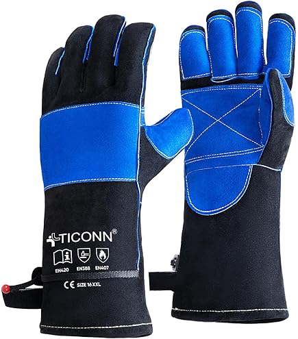 Steiner 0215-X Mega MIG Gloves, Premium Heavyweight Grain Goatskin