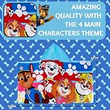 Paw Patrol Hooded Towel 100% Cotton Skye Chase Poncho Kids Beach Bath view 4