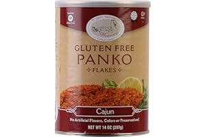 JEFF NATHAN CREATIONS Chef Jeff Nathan Gourmet Cajun Panko Flakes 14oz, Gluten Free, No Artificial Flavors, Colors or Preservatives