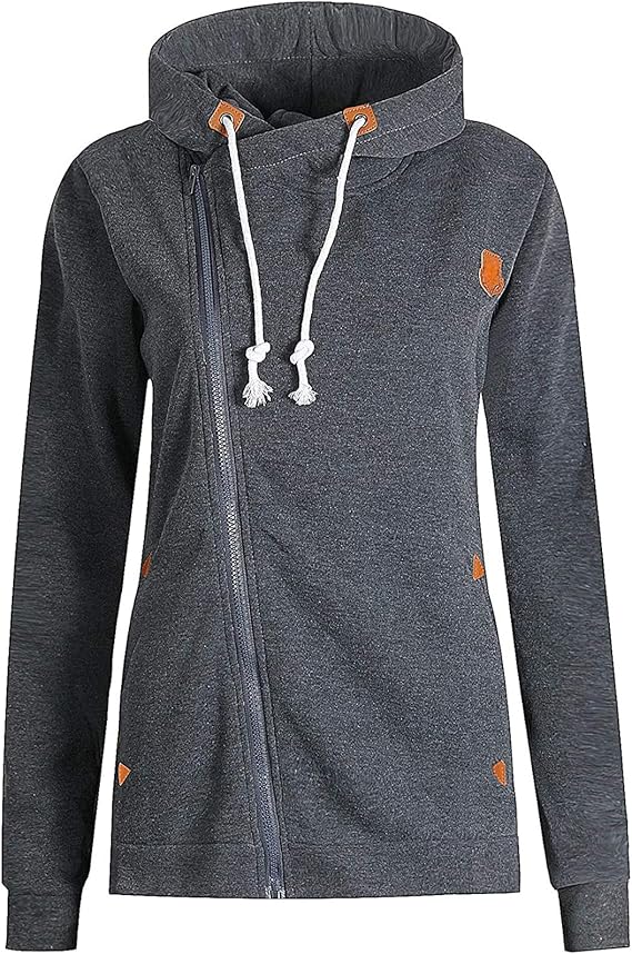 dark grey zipper hoodie