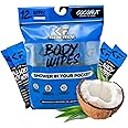 KLEAN FREAK Body 12-Count Wipes - Original Disposable Wipes, Individually Wrapped for the Gym, Workout, Hiking, Travel, and Sport (Coconut)