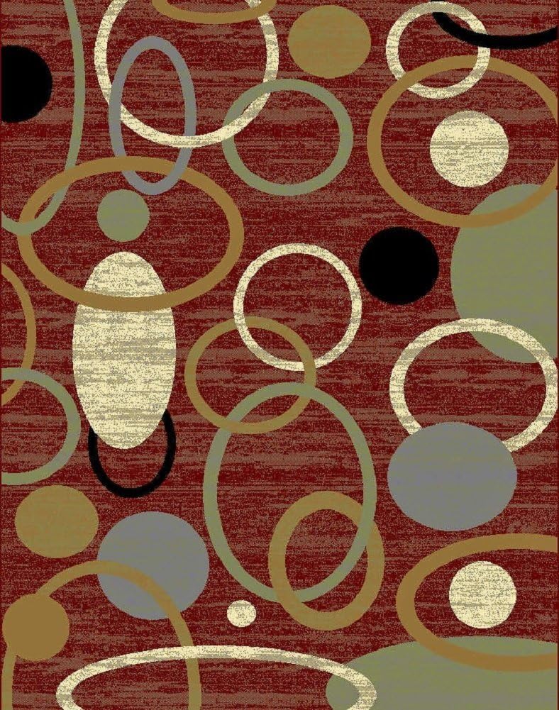 Amazon Com Modern Area Rugs Red 4x6 Rugs For Entryway Living Room Foyer Rugs 4 By 6 Clearance Furniture Decor