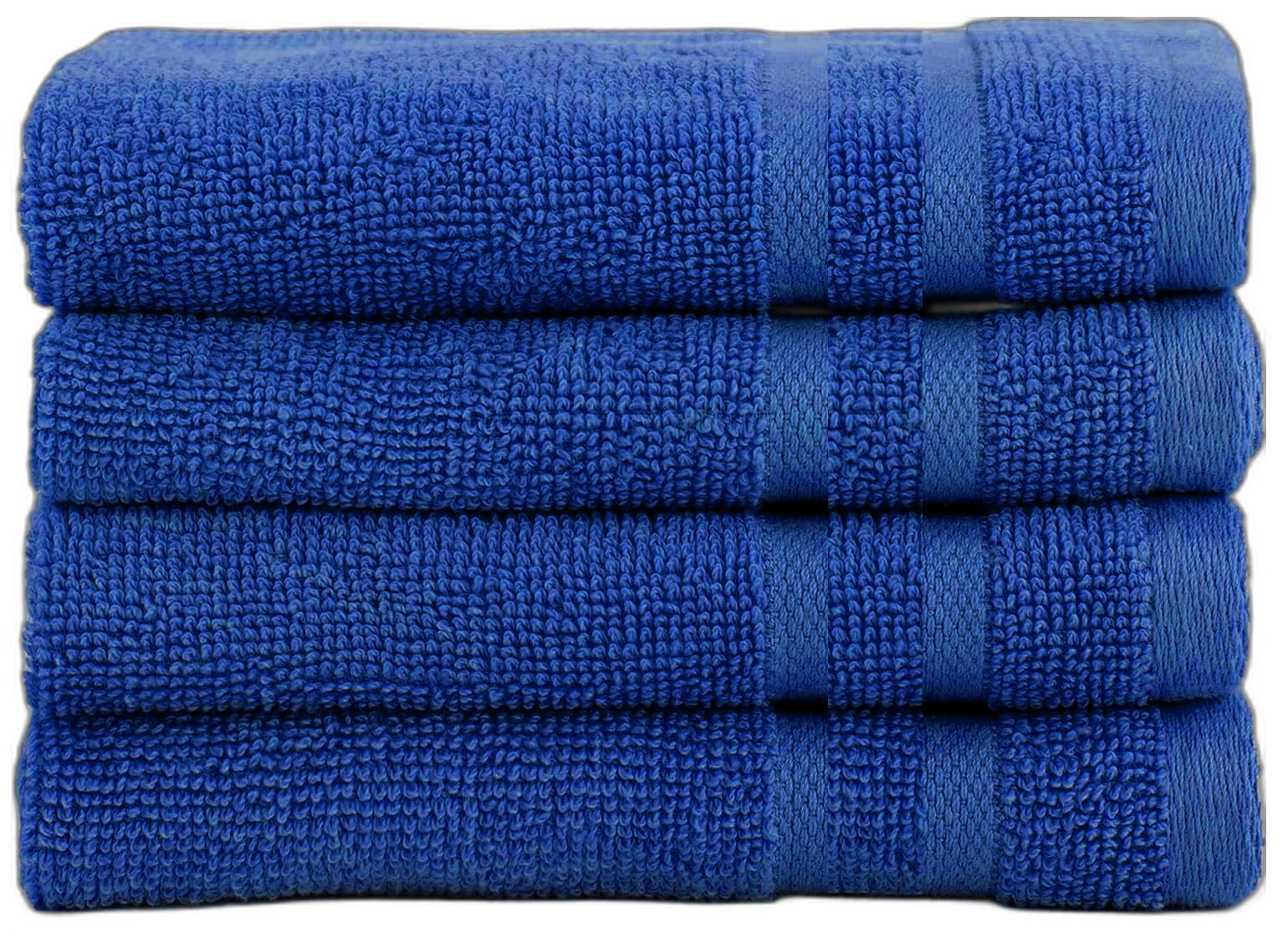 EDB 6-Piece Luxury Towel Set 100% Egyptian Cotton 2 Face Cloth, 2 Hand Towel, 2 Bath Towel Highly Absorbent Hotel Collection Towel Bale 800-GSM (Royal Blue, 4 - FACE CLOTH)