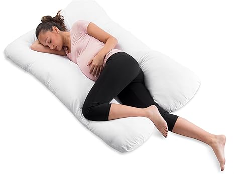 Comfysure U Shape Pregnancy Contoured Body Pillow Memory Foam