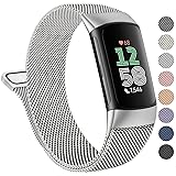 Amzpas Magnetic Band Compatible with Fitbit Charge