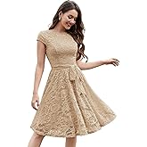 MUADRESS Women's Lace Cocktail Wedding Party Dress
