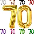 KatchOn, Giant Gold 70 Balloon Numbers - 40 Inch | 70 Birthday Balloons, 70th Birthday Decoration | Gold 70th Birthday Party Decorations | 70 Balloons Numbers, 70 Birthday Decorations