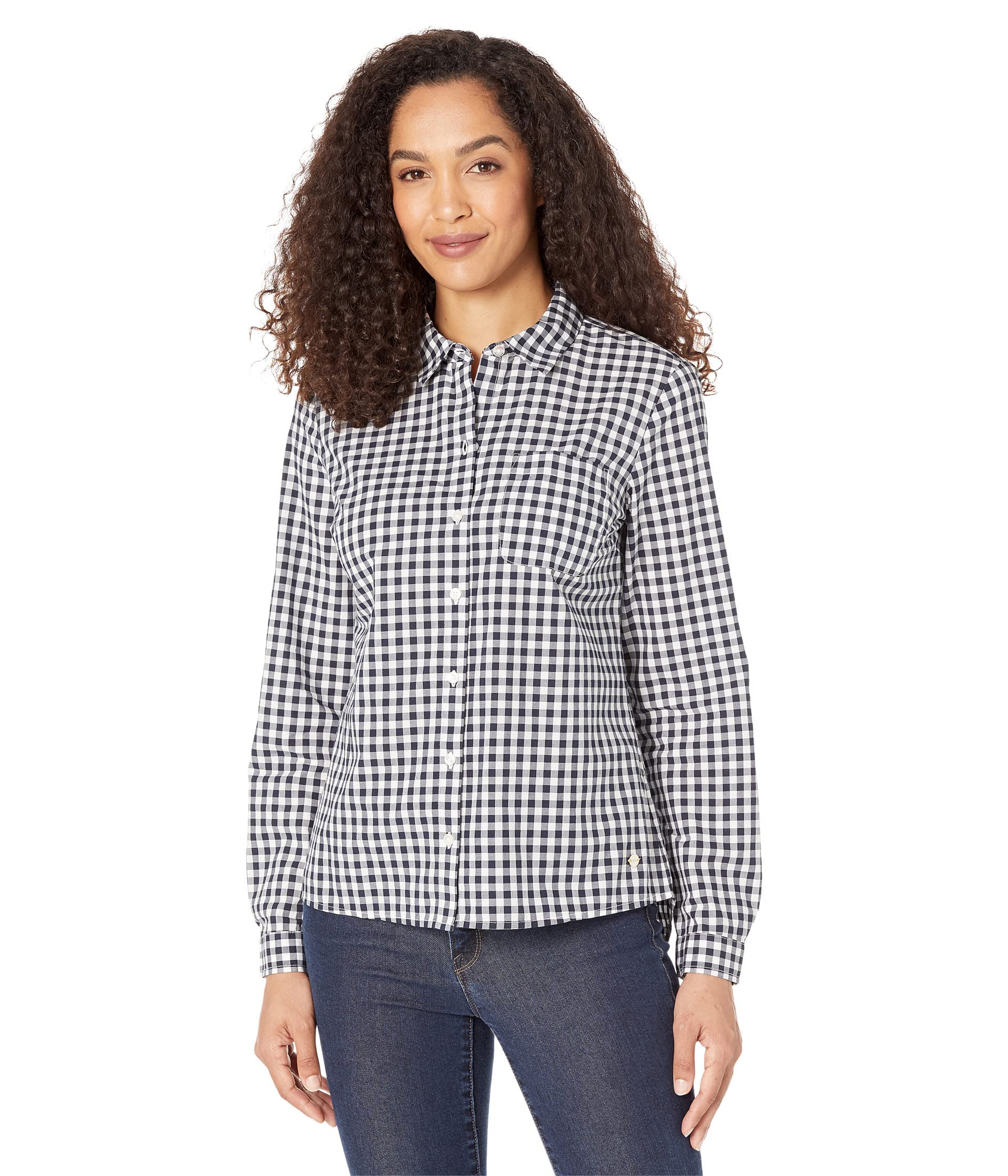 Tommy Hilfiger Women’s Sportswear Top, Sky Captain/Ivory, XL