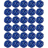 FagusHome Silk Hydrangea Heads 30 Pcs Artificial Flowers Only Heads No Stems Fake Hydrangea Flowers for Home Wedding Decor No Stems (Dark Blue)