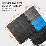 Amonax Gym Flooring Mats 60x60cm Interlocking EVA Foam 16 Tiles 64 sq ft view 5