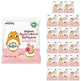 Little Bellies Organic Apple & Berry Softcorn Baby Snack (Pack of 18 x 0.28 oz Individual Packs)