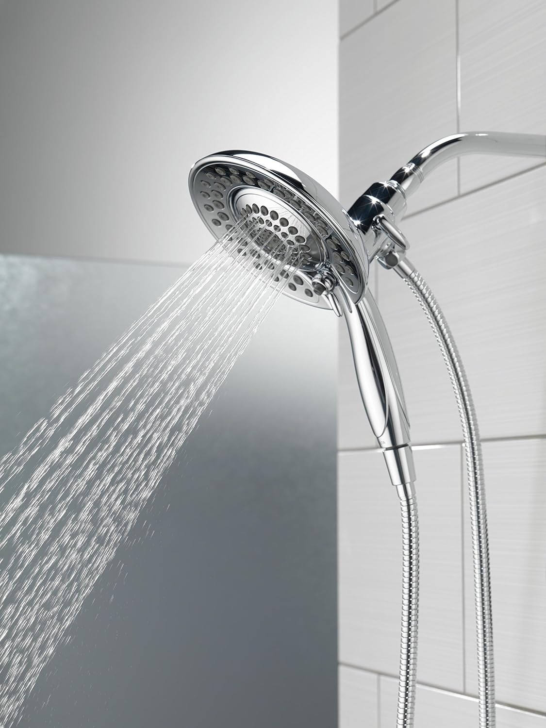 Delta Faucet 5Spray TouchClean In2ition 2in1 Dual Hand Held Shower