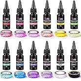 LET'S RESIN 12 Colors UV Resin, Ultraviolet Clear, Odorless & Low Shrinkage UV Resin Kit for Crafts, Jewelry Making, Decoration(20g Each)
