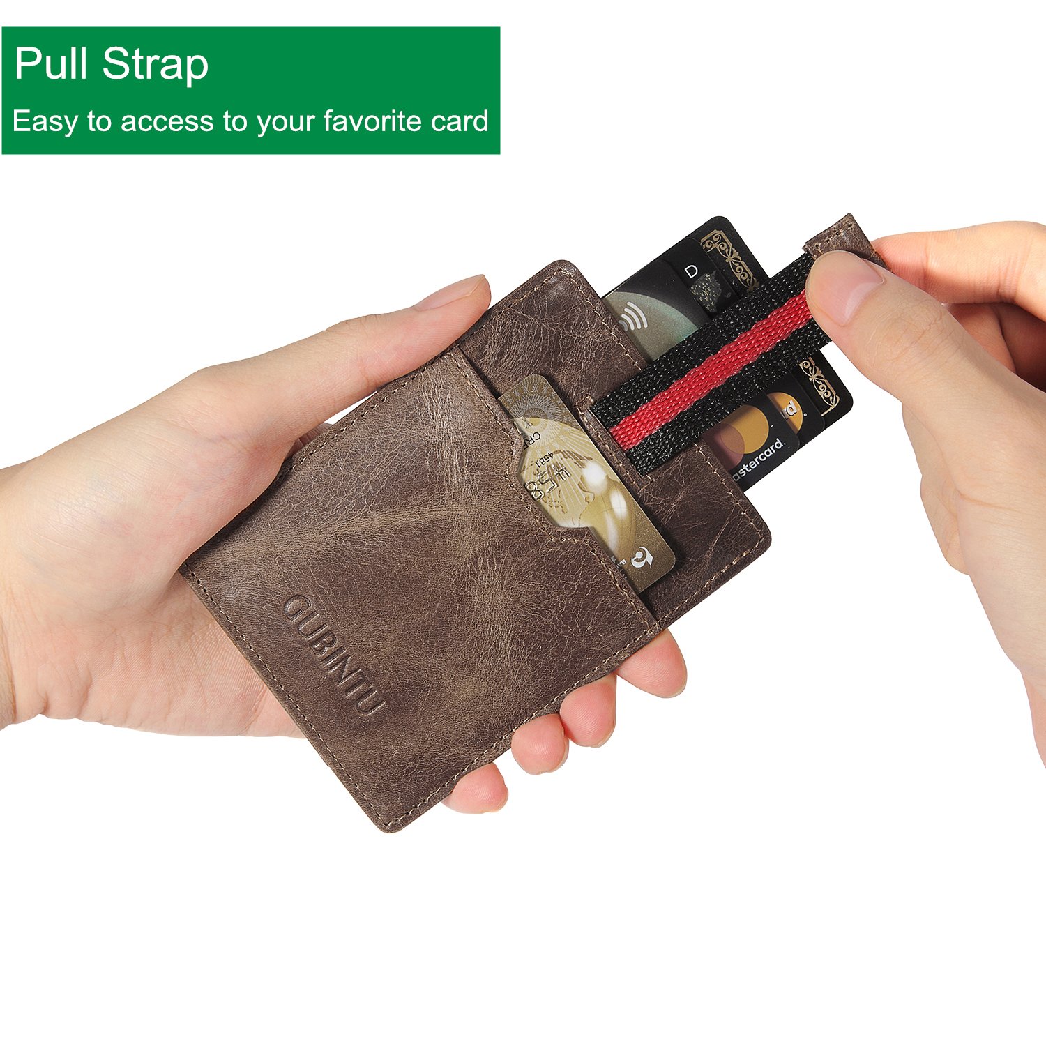 Slim Wallet RFID Front Pocket Wallet Minimalist Secure Thin Credit Card Holder