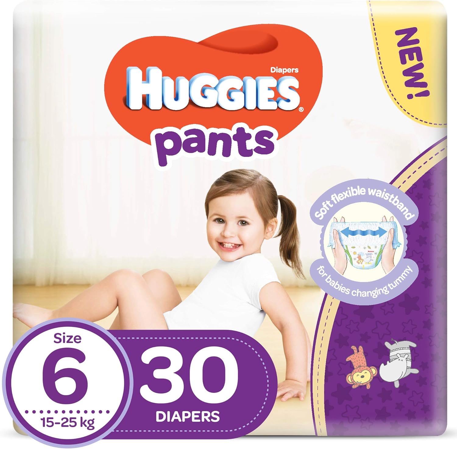 Huggies Active Baby Pants Size 6, 1525 kg, 30 Diapers Pants Buy