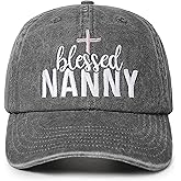 InnoBeta Nanny Gifts for Grandma, for Nanny, Blessed Adjustable Embroidered Baseball Cap on Mother's Day, Christmas, Birthday