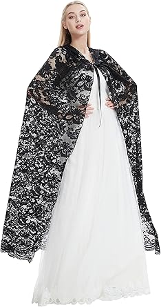 black lace cloak