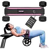 DAGM Hip Thrust Belt for Dumbbells heavy, Secure Glute Trainer with Non-Slip Extra Padding That Protects Your Hips - Ideal for Gym & Home Workouts - Use with Heavy Duty Kettlebells, Dumbbells, & Plates Hold up to 500 lbs