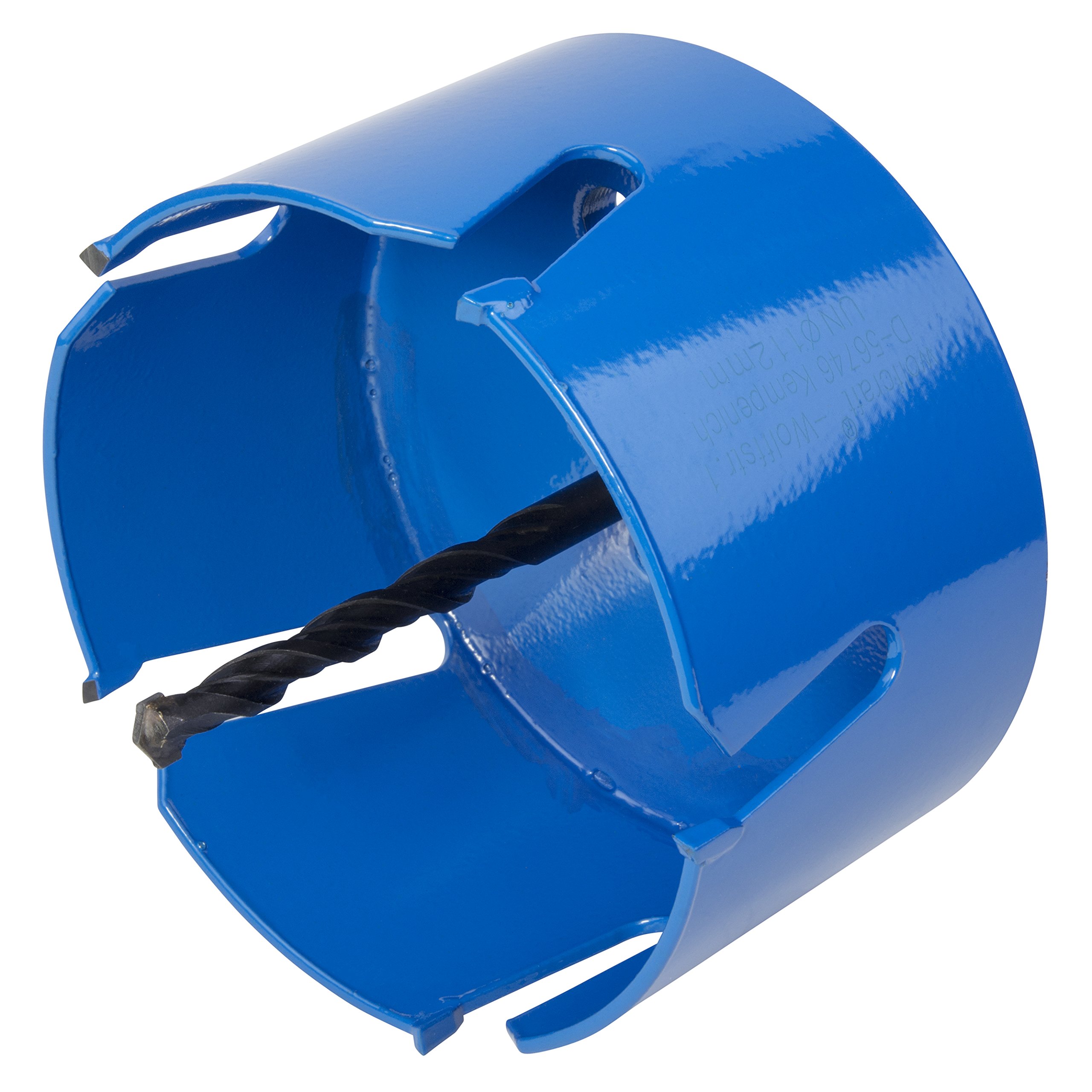 wolfcraft Universal Hole Saw with Mandrel I 5960000 I for Drilling Large-Diameter Holes in a Wide Range of Materials, Cutting Depth 60 mm