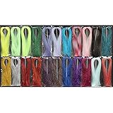 Tigofly 22 Packs 22 Colors Crystal Flash Holographic Tinsel Krystal Flashabou Sparkle Dry Streamer Tube Fly Fishing Tying Str