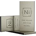 1 Pound Nickel Bar Bullion Paperweight with Element Design | .999 Pure Nickel Bar | Made in USA by Unique Metals